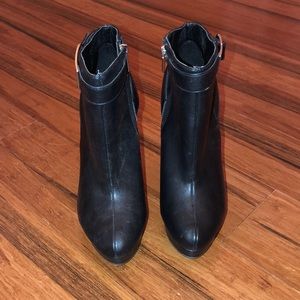 Black Booties with buckle (only worn once)